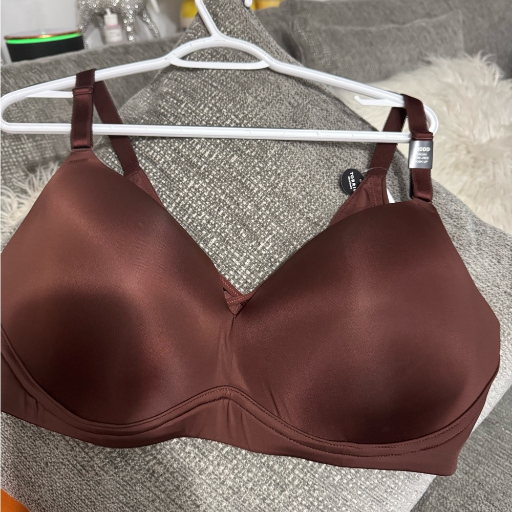 Torrid Rich Brown Satin Bra